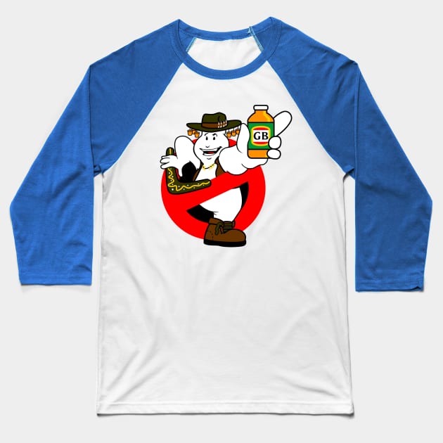 GB: Australia Bogan (Ghost Bitters) Baseball T-Shirt by BtnkDRMS